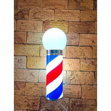 Imagem de Barber Pole luminária interna de barbearia 40cm  - Megan