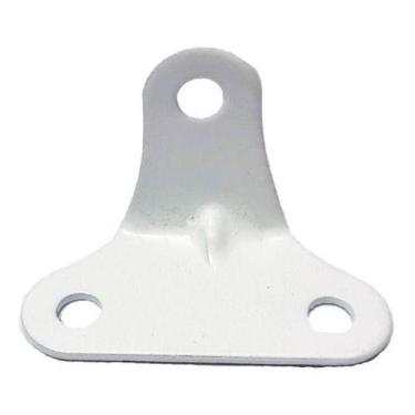 Imagem de Cantoneira Para Fixar Moveis 3 Furos BRANCO 4 pcs - ZAMAR