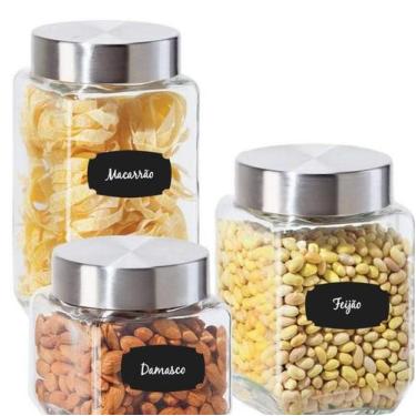 Imagem de Adesivo Decorativo Etiqueta Para Lousa Potes, Vidros, Etc, - Gaudesivo