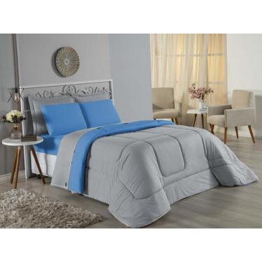 Imagem de Edredom Casal Queen Size Malha 100% Algodão - Davy Enxovais, TURQUESA/