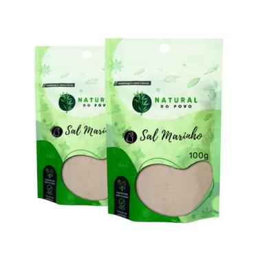 Imagem de Sal Marinho 100% Natural Alta Qualidade Kit 2 Pouch 100g  - Natural do