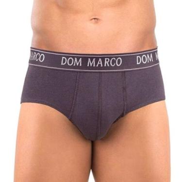 Imagem de Kit c/ 3 Cueca Slip Lisa de Algodão Dom Marco, M