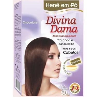 Imagem de Hene em po jaborandi 50gr chocolate divina dama, 50GR