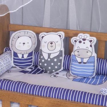 Imagem de Trio de Almofadas Decorativa Infantil Menino para Bebe - Zan Baby, Cut