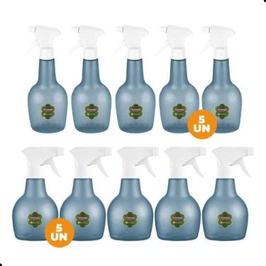 Imagem de Kit 10 Pulverizador Borrifador Spray 350ml e 580ml Azul Sanremo