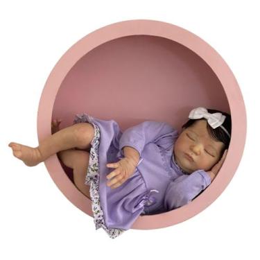 Imagem de Bebe Reborn Menina, Recém Nascida, Realista Dormindo Banho - Ana Dolls