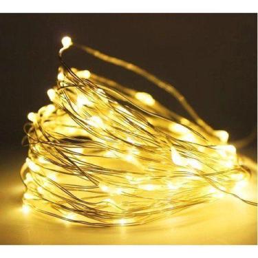 Imagem de Fio LED Luz Amarela 200 Lâmpadas USB com Música 20M - Gici Decor