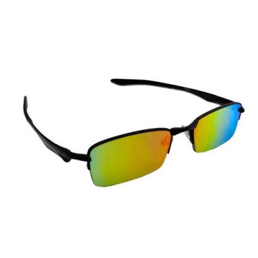 Imagem de Óculos De Sol mascolino feminino Retangular Bloguer Classico aço - HHW