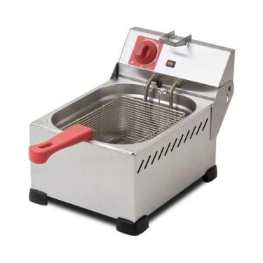 Imagem de Fritadeira Elétrica Profissional 1 Cuba 6 Litros Marchesoni, 220V