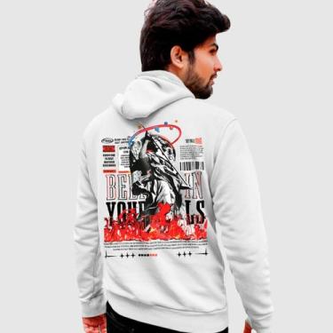 Imagem de Blusa Moletom Genuine Grit Masculina Estampada Algodão 30.1 Angel, Bra