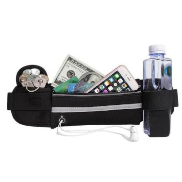 Imagem de Pochete Slim Corrida Unissex Academia Fitness Neoprene - ALWY, Preto