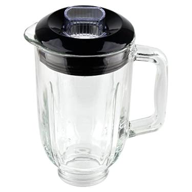 Imagem de Veterger Replacement Parts 5-Cups Glass jar with lid,Compatible with BLACK&DECKER 10-Speed Blender BL2010BPA/BL2010BP/ BL2020S/ BL-2020/ BL2010BG