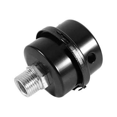 Imagem de Filtro de admissão de compressor de ar, peças de filtros de compressor de ar de metal G1/2 de 20 mm, silenciador de compressor de ar para geradores, sopradores, portas de escape