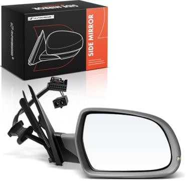 Imagem de A-Premium Espelho retrovisor elétrico do lado do passageiro - compatível com Audi A4, A4 Quattro, S4, 2010-2011 - Espelho retrovisor externo dobrável manual aquecido preto com seta - Substituição #