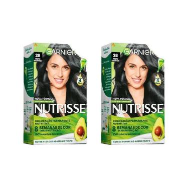 Imagem de Coloraçao Nutrisse 28 Preto Azulado Acai - Kit Com 2Un
