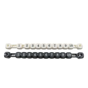 Imagem de DGZZI 2 peças Pebolim Scorekeeper Air Hockey Goal Scorer Puzzle Foosball Acessórios Plástico Digital Scorekeeper Indicador 305 mm/12 polegadas Preto Branco