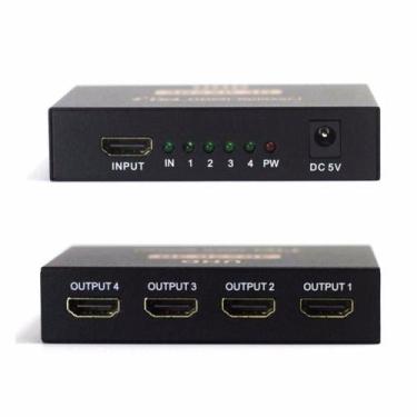 Imagem de Splitter Hdmi Divisor 1 Entrada 4 Saídas 4K 1X4 3D - OEM