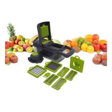 Imagem de Cortador Multi Fatiador Nicer Para Alimentos E Frutas 8 Em 1 - oem