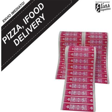 Imagem de 1 Rolo - 1.000 Etiquetas - Lacre Consumo Imediato (iFood, Pizza, Deliv