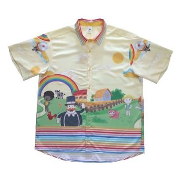Imagem de Camisa Mundo Bita Fazendinha Pai Festa Infantil - Ateliê Iza Rocha, G