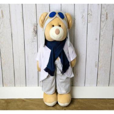 Imagem de Porta fraldas urso aviador classico 65 cm - para quarto do bebe - CKD 