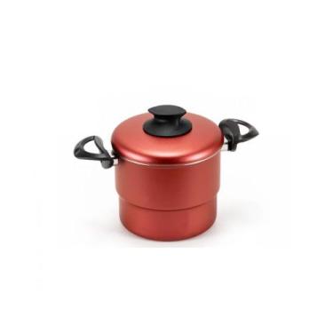 Imagem de Cuscuzeiro Antiaderente Cereja 5 Camadas - Cuscuzeiro Vapor - Marcolar