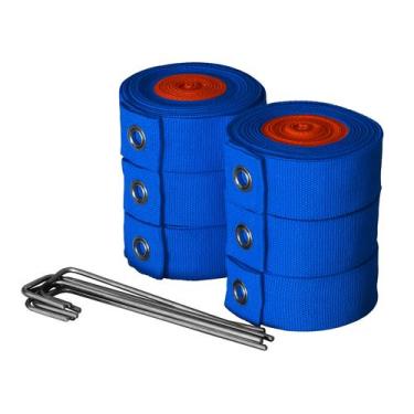 Imagem de Fita de Marcação Beach Tennis PRO Azul / Laranja - Gismar Redes