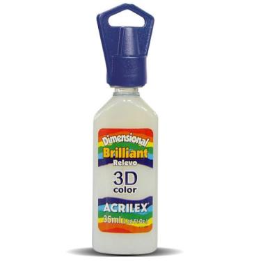 Imagem de Dimensional relevo 3d brilliant 35ml acrilex, Incolor