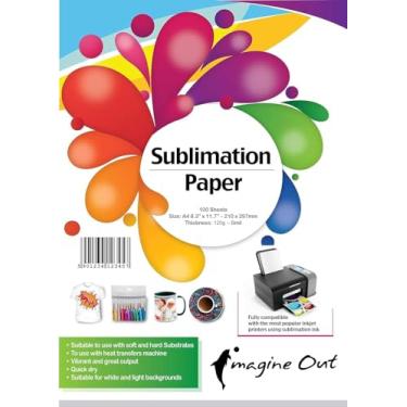 Imagem de Imagine Out Papel de transferência de calor por sublimação - 120 g - pacote com 100 folhas A4