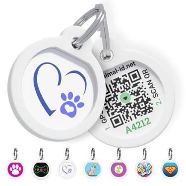 Imagem de Etiquetas para cães – Etiqueta de identificação de cachorro e gato – Etiqueta de identificação GPS Pet – Etiquetas de identificação QR para local – Identificação de gato e identificação de cachorro com perfil online – Etiquetas engraçadas de identificação de animal – Together Forever
