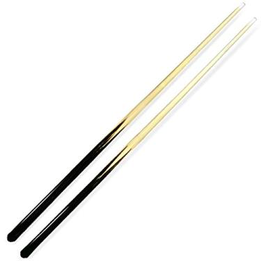 Imagem de ISPIRITO Tacos de piscina 1 peça 91.4 cm Shorty Cues Kids Billiard House Taco de madeira dura 13 mm pontas de cola, conjunto de 2