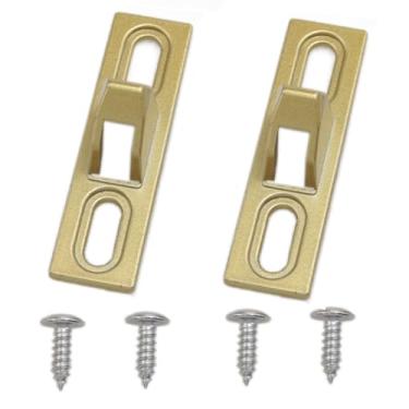 Imagem de Meuey Lyot Suportes de porta deslizante, trava de vidro deslizante, trava de ferragens para porta deslizante, substituição com parafusos de montagem para uma variedade de portas deslizantes de pátio