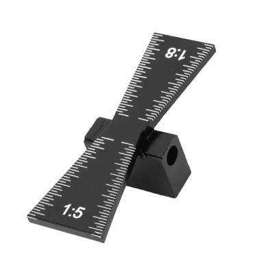 Imagem de Medidor de Cauda de Andorinha de Liga de Alumínio, Ferramenta de Marcenaria Resistente e Durável para Marcação de Inclinação Com Rapidez e Precisão, Adequado para Cortiça,