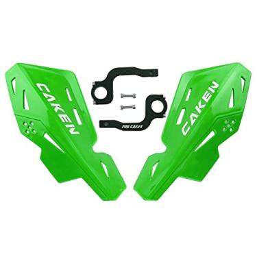 Imagem de PRO CAKEN Universal 7/8" 22Mm E 1 1/8" 28Mm Guidão Protetores De Mão Cnc Suporte Para Dirt Bike Motocross Atv Scooter Para Crf Klx Kx Ltr Trx Sx Sxf Exc Xcw Grizzly Hawk 250 Bicicletas-Verde
