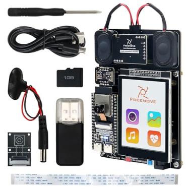 Imagem de Freenove Kit de desenvolvimento para ESP32-S3 (compatível com Arduino IDE), câmera integrada, alto-falantes estéreo sem fio, sensor de frequência cardíaca, tela de toque colorida, código do tutorial