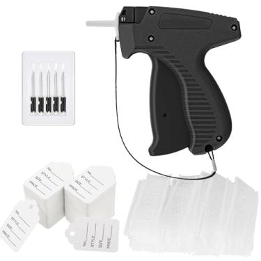 Imagem de JINFFR Pistola de etiqueta de preço para roupas, fixador de etiqueta de preço de varejo padrão com kit de arma 400 etiquetas de etiqueta de roupas, 1600 fixadores de farpas de 2,5 cm, 5 agulhas