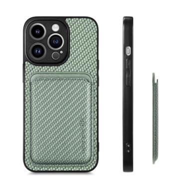 Imagem de Capa Magnética Premium iPhone 16 Pro Max com MagSafe e Porta-Cartão – Anti-Impacto, Encaixe Preciso, Estilo Sofisticado (Verde Claro)