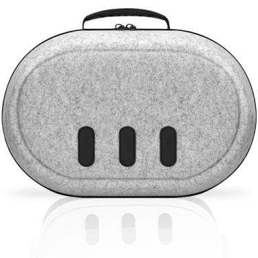Imagem de Nabalch Hard Carrying Case Compatible with Meta Quest 3 and Accessories, Custom Storage Space for VR Gear/Elite Head Strap/Controllers/Adapter/AA Batteries, with Lens Cover for Travel and Protection