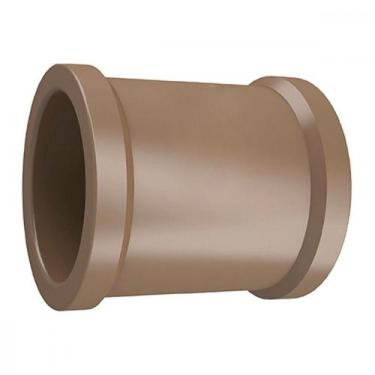 Imagem de Luva PVC Liso Liso Marrom 3/4 Tigre - Kit C/50 Unidades, Marrom