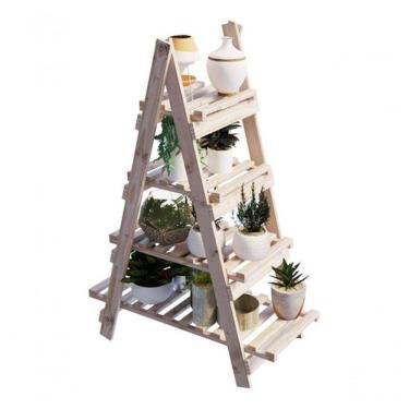 Imagem de Jardineira Piramide Modelo Floreira 4 Prateleiras