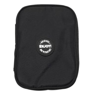 Imagem de Estojo Box Escolar Reforçado Divisória Especial Enjoy (Preto)