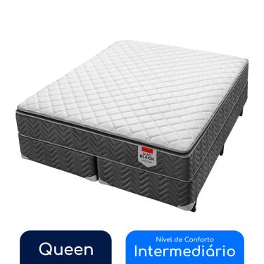 Imagem de Conjunto Box Queen Molas Ensacadas Americanflex Duo Black Gel III 158x198x65cm