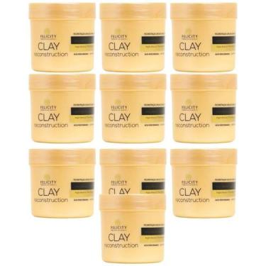 Imagem de Kit C/10 Capilar Mascara Reconstrução  Argila Felicity 250g - Felicity