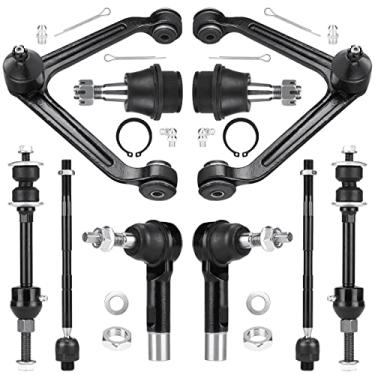 Imagem de K7424 Front Upper Control Arm w/Ball Joint for Dodge Ram 1500 2002-2005 2WD RWD Tie Rod End Sway Bar Link Suspension Kit, ES3538 EV407 K7400 K7411