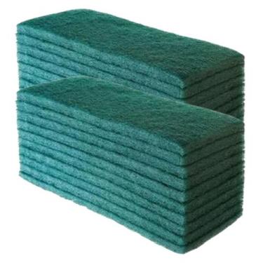 Imagem de Fibra para Limpeza Pesada 26cmx8cm Verde - MOP, 04 Unidades