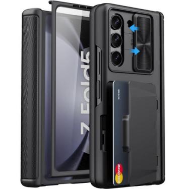 Imagem de Capa SIXBOX para Samsung Galaxy Z Fold 5 com Suporte para Cartão
