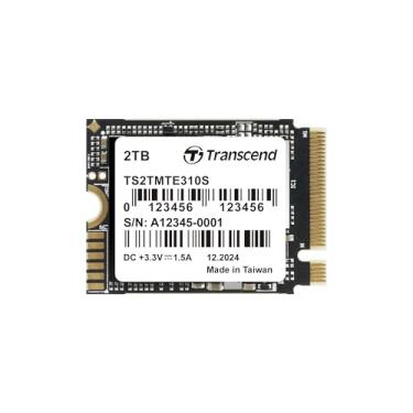 Imagem de Transcend SSD M.2 2230 PCIe Gen4x4 de 2 TB, cache SLC, até 5.000 MB/s, para Steam Deck, ROG Ally, Microsoft Surface, um lado, TLC 3D, Chave M - TS2TMTE310S