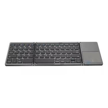 Imagem de Teclado Ultra-fino Dobrável De Bluetooth Mini Com Touchpad - Foldable