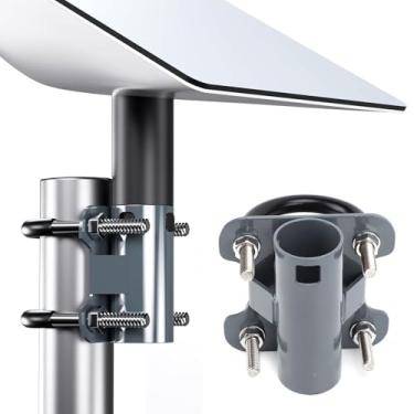 Imagem de Adaptador de Tubo Starlink para Starlink Gen 2 V2 Antena de Prato, Suporte de Montagem Antena de Parafuso de Parafuso para o Adaptador de Tubo Starlink V2, Suporte de Mastro