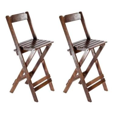 Imagem de Kit com 2 Cadeiras Bistro - Mobihome, IMBUIA